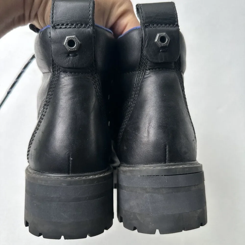 Timberland Courmayeur Valley Boots Women Lace up Boots Shoes A1SA1 Size 8 Black